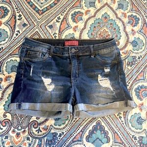 Wax Jeans Rolled Cuff Shorts - Size L